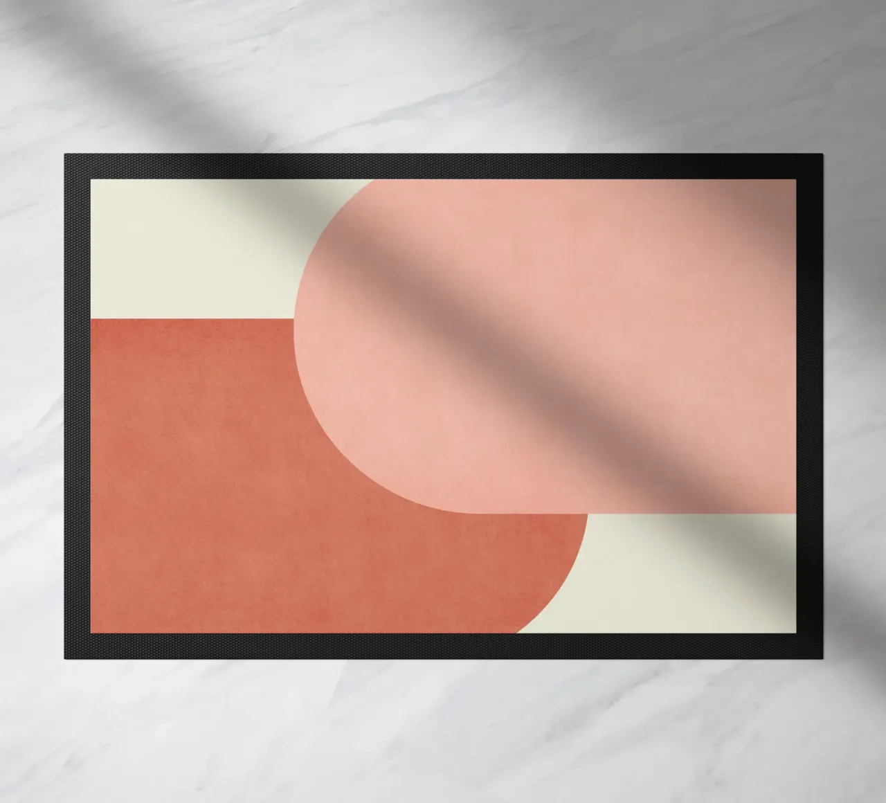 Halfmoon Colorblock - Rosa Arancione zerbino da MoonlightPrint