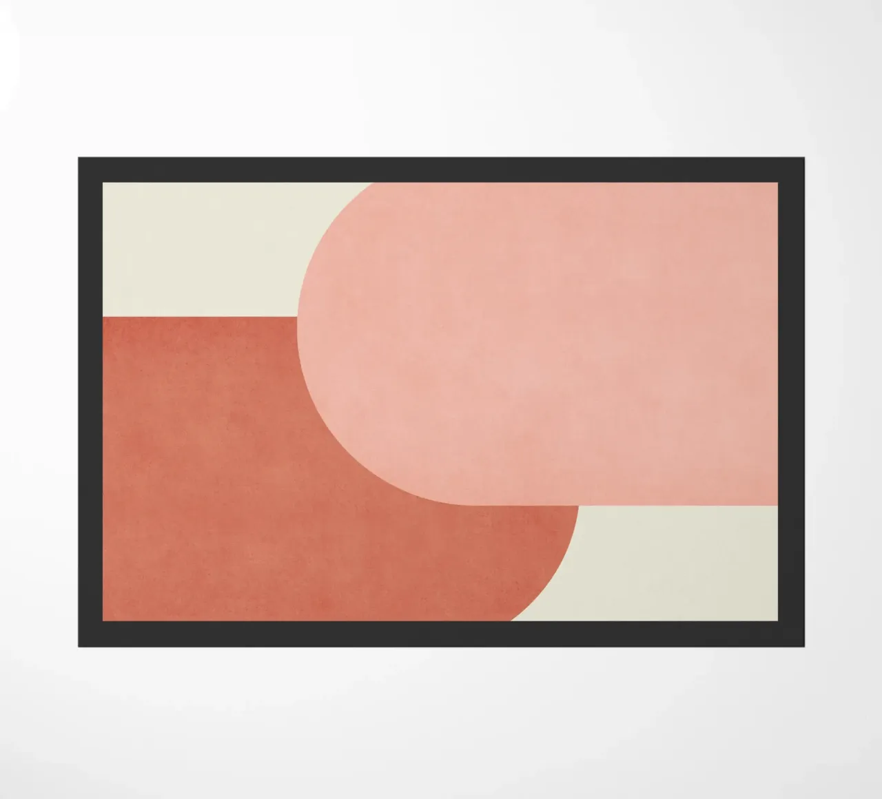 Halfmoon Colorblock - Rosa Arancione zerbino da MoonlightPrint