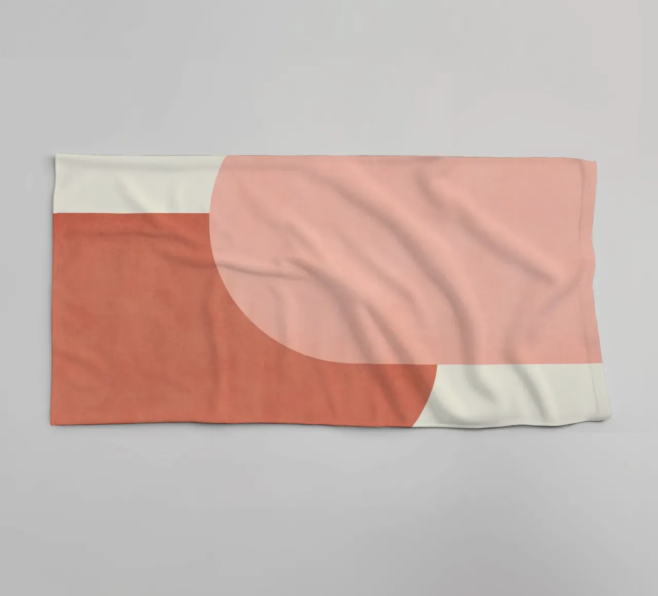 Halfmoon Colorblock - Rosa Arancione asciugamano da bagno da MoonlightPrint
