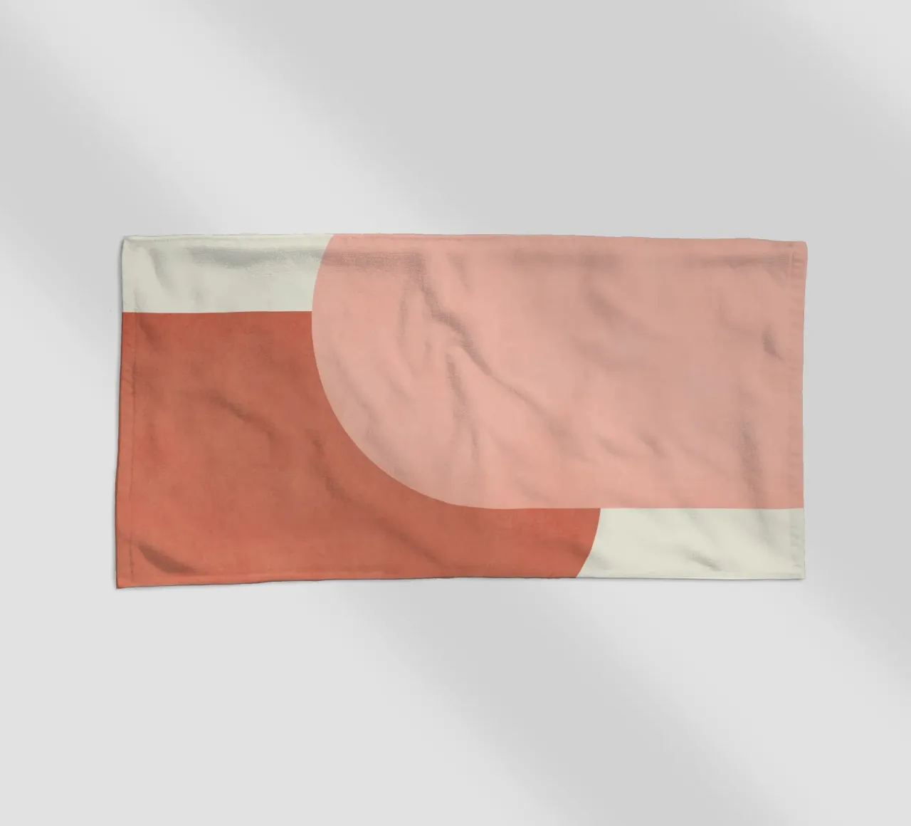 Halfmoon Colorblock - Rosa Arancione telo mare da MoonlightPrint