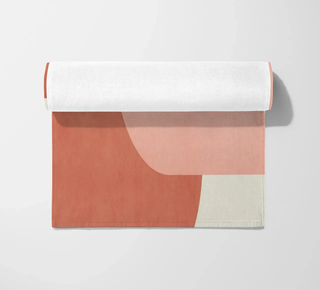 Halfmoon Colorblock - Rosa Arancione telo mare da MoonlightPrint