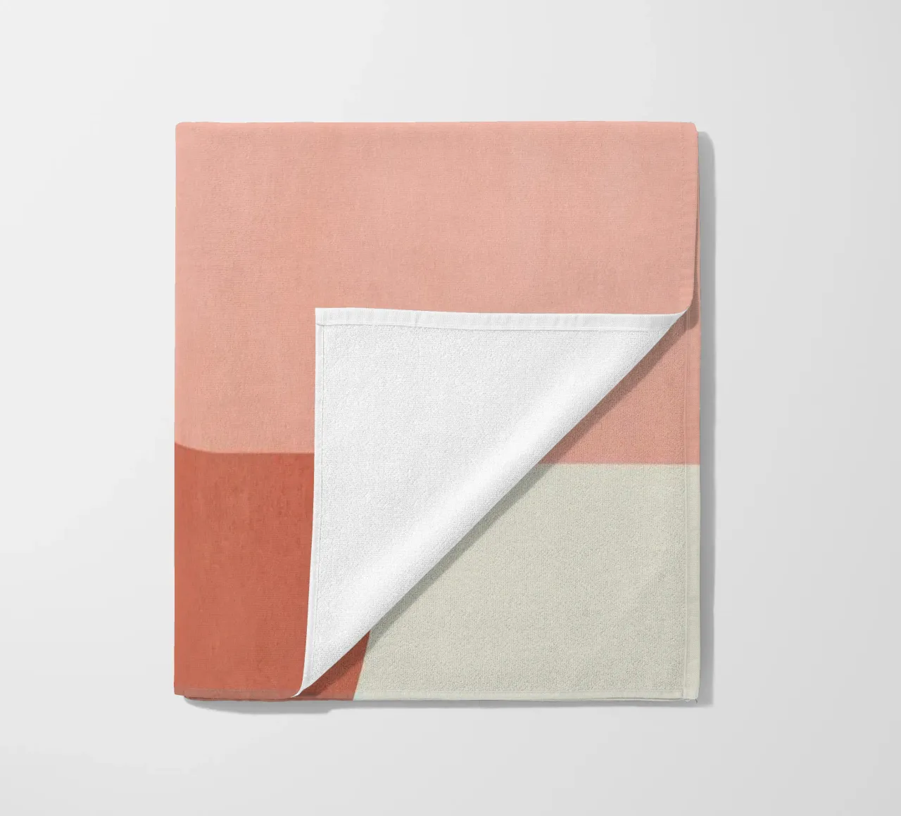 Halfmoon Colorblock - Rosa Arancione telo mare da MoonlightPrint