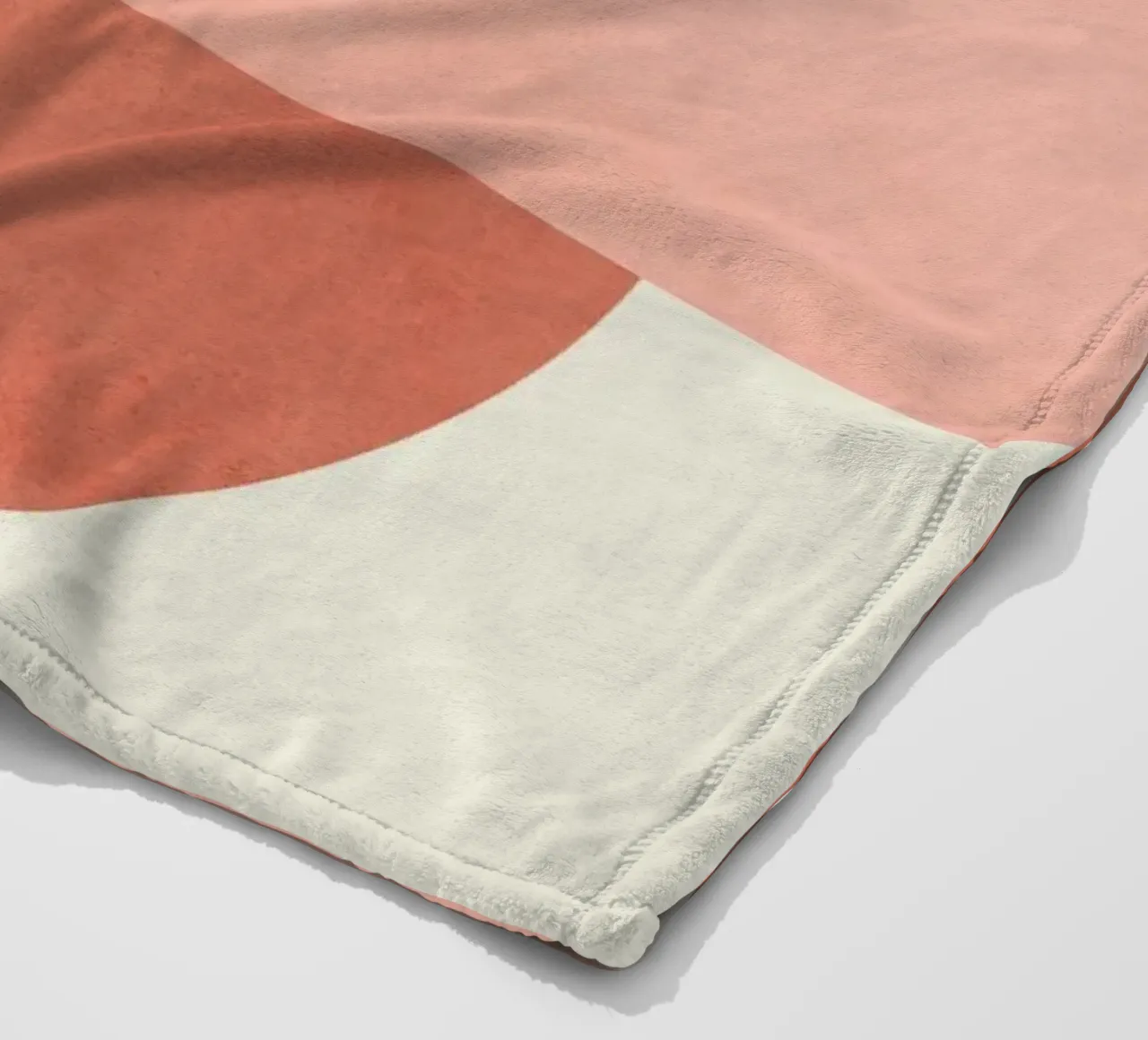 Halfmoon Colorblock - Rosa Arancione coperta in pile da MoonlightPrint