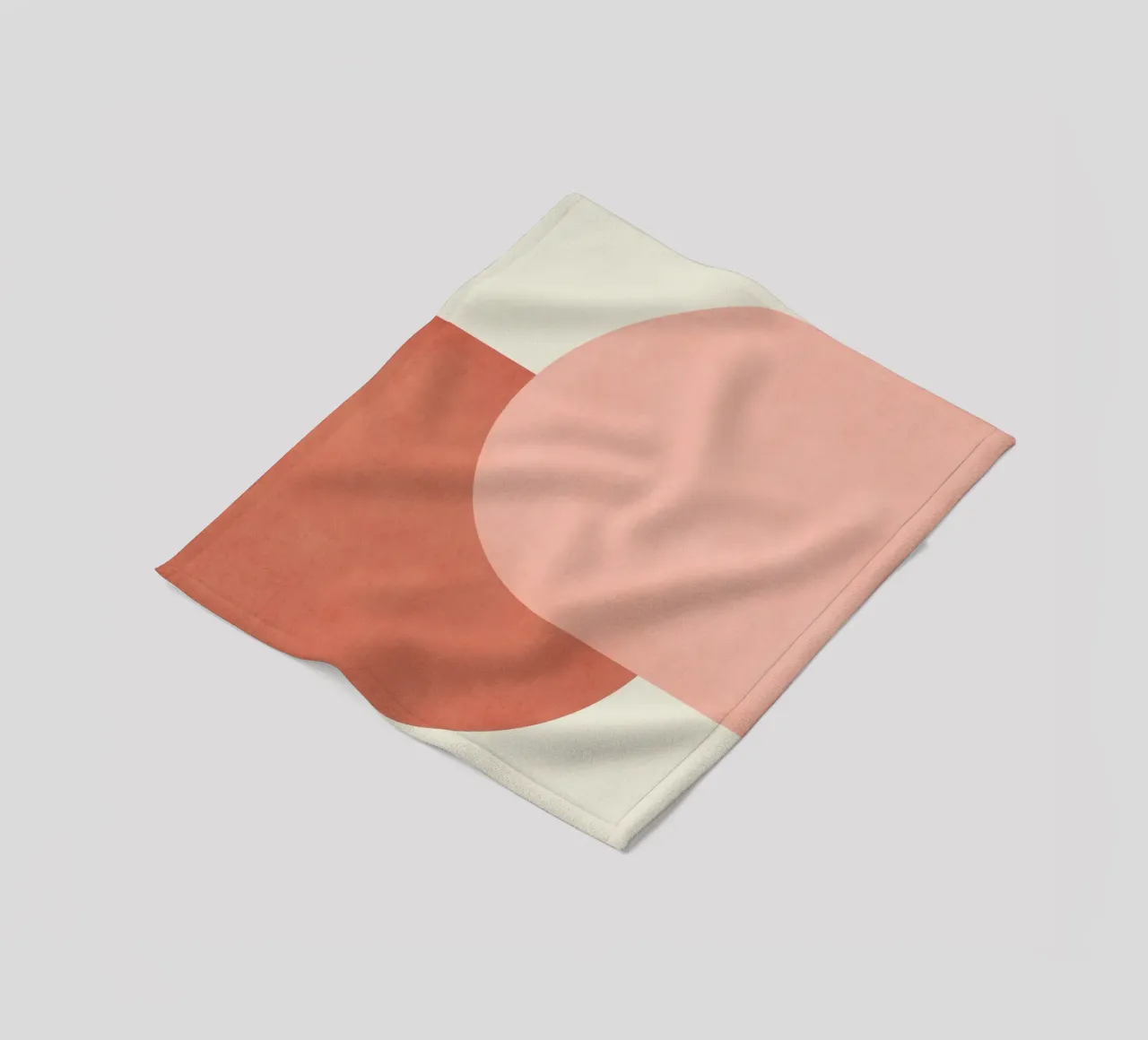 Halfmoon Colorblock - Rosa Arancione coperta in pile da MoonlightPrint