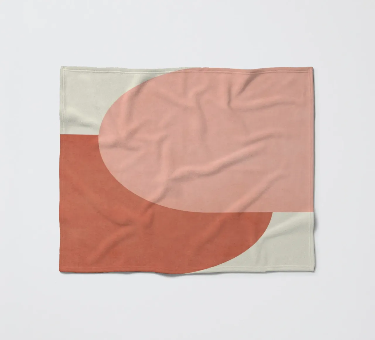 Halfmoon Colorblock - Rosa Arancione coperta in pile da MoonlightPrint