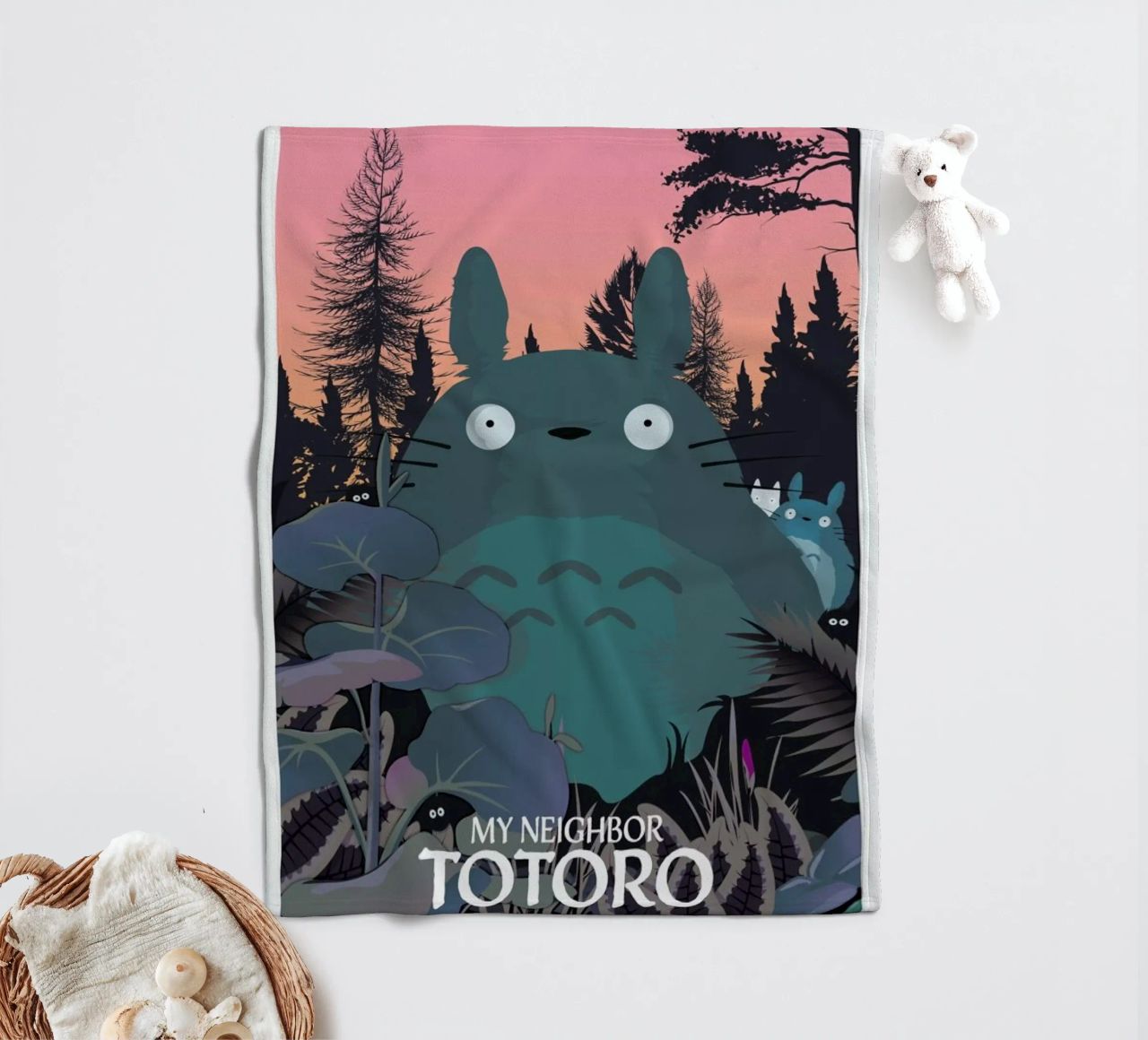 My Neighbor Totoro fleece blanket by Gallery Print and Art Limited