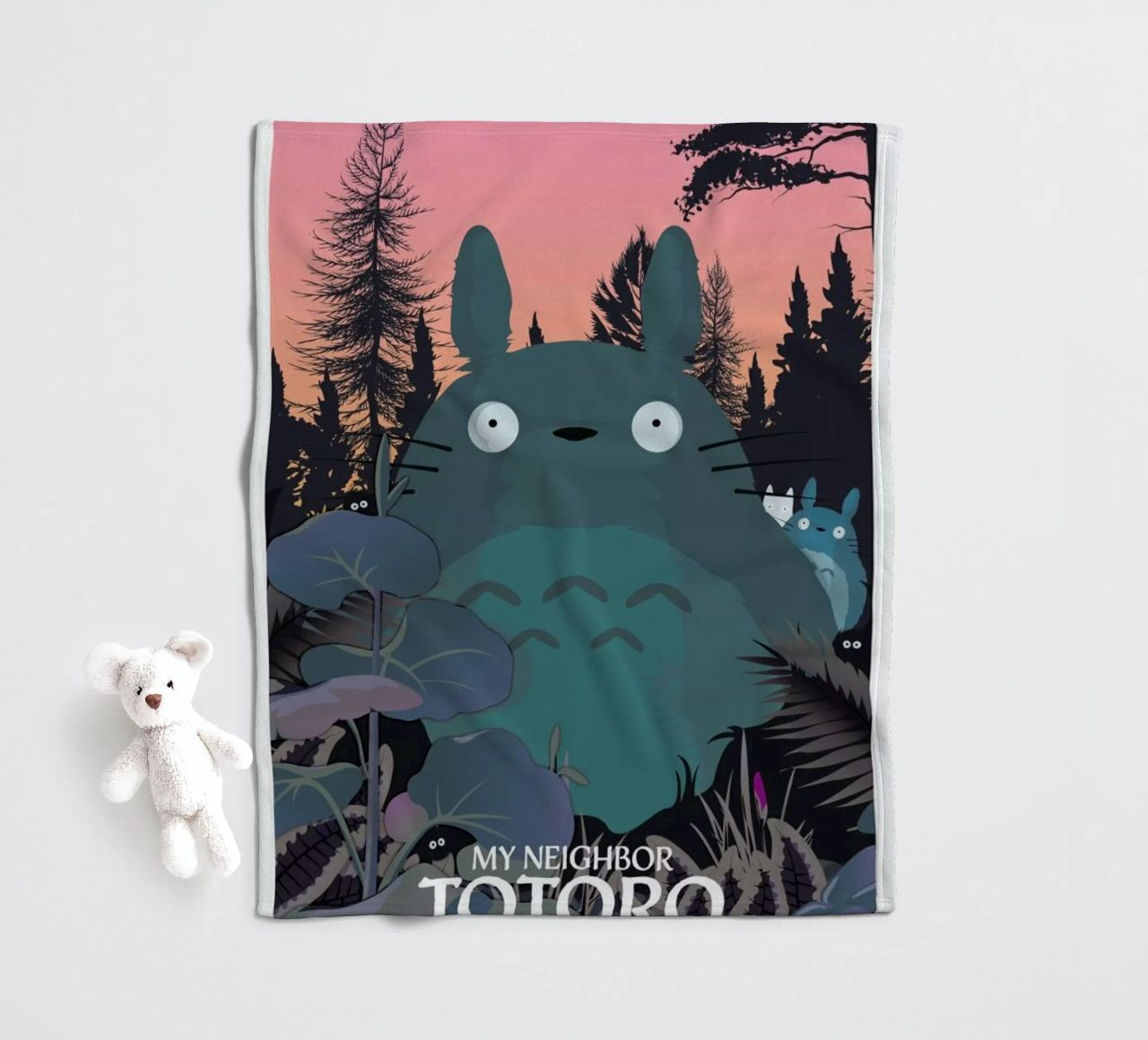 My Neighbor Totoro fleece blanket by Gallery Print and Art Limited