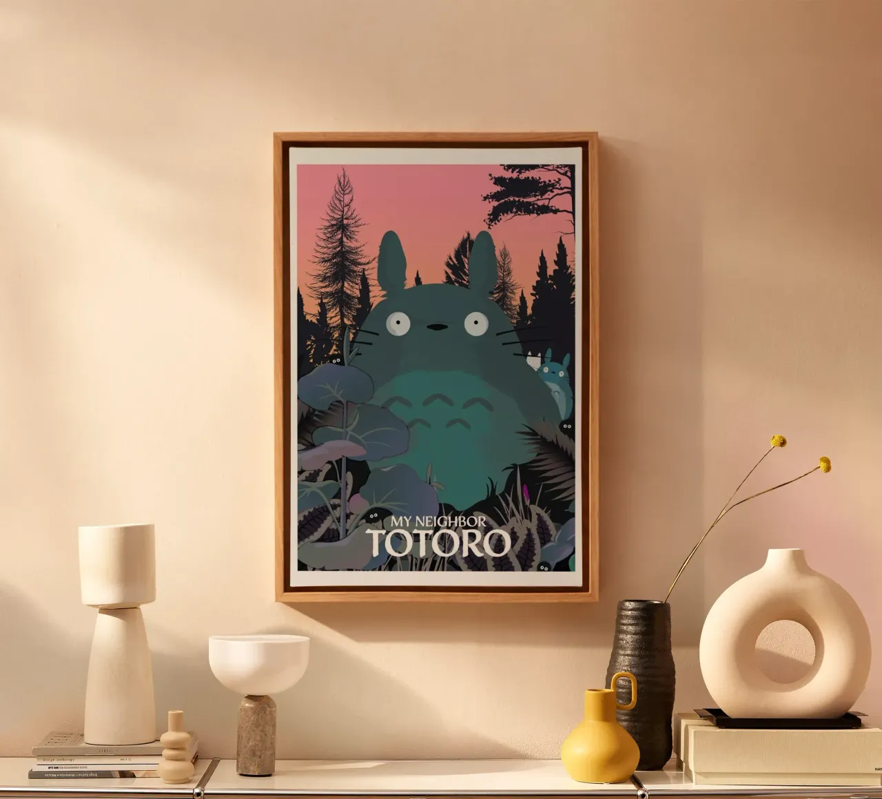 My Neighbor Totoro canvas met Baklijst van Gallery Print and Art Limited
