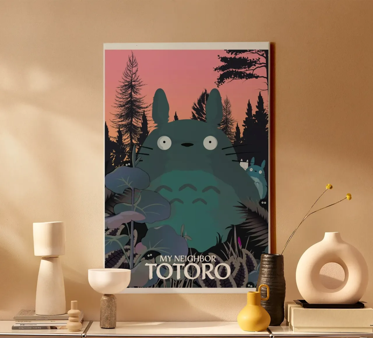 My Neighbor Totoro canvas met Baklijst van Gallery Print and Art Limited