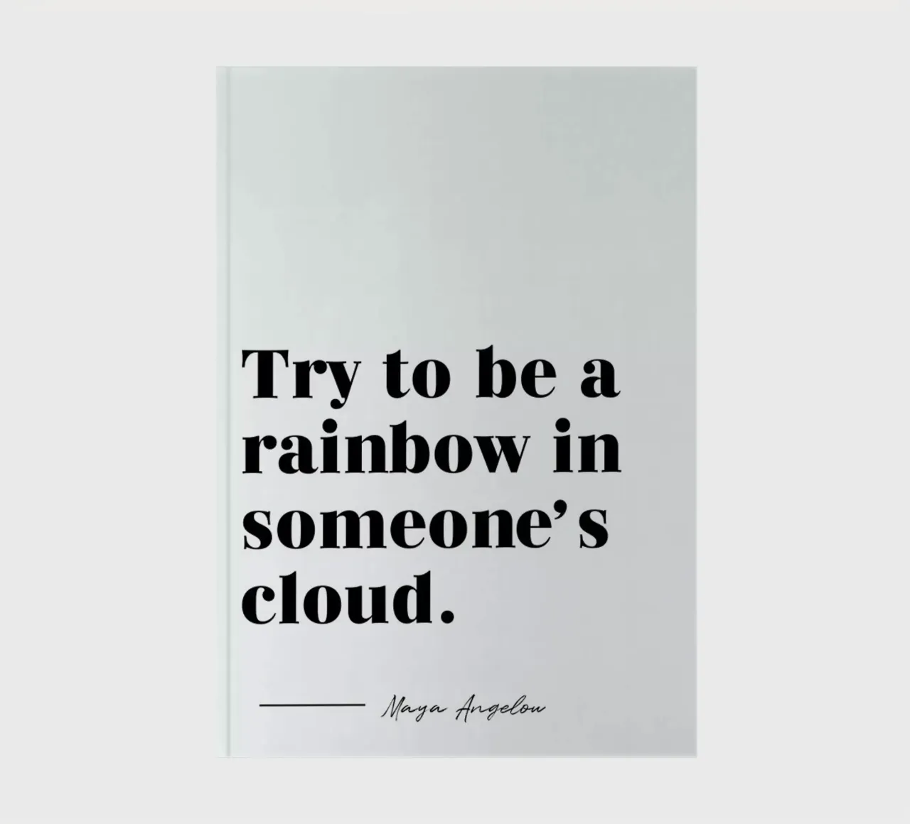 Rainbow notebook by typed