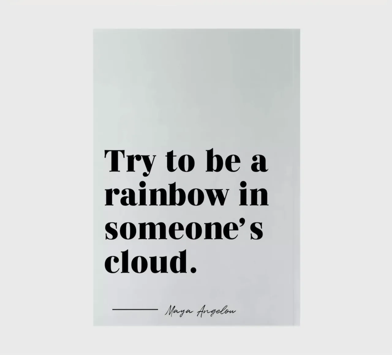 Rainbow notebook by typed