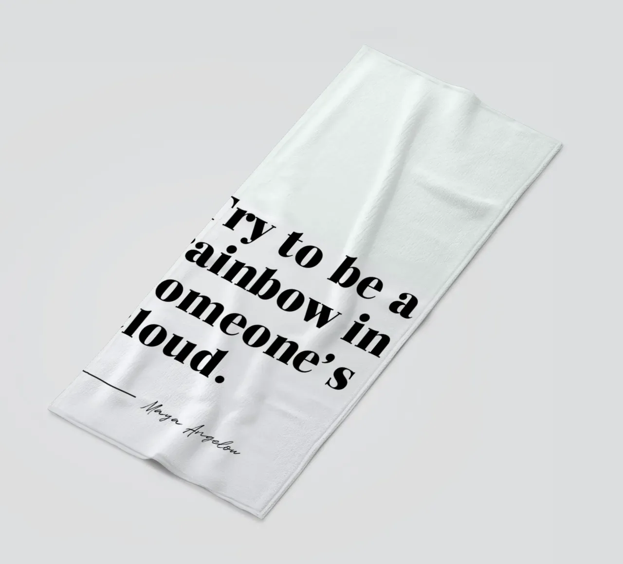 Rainbow telo mare da typed