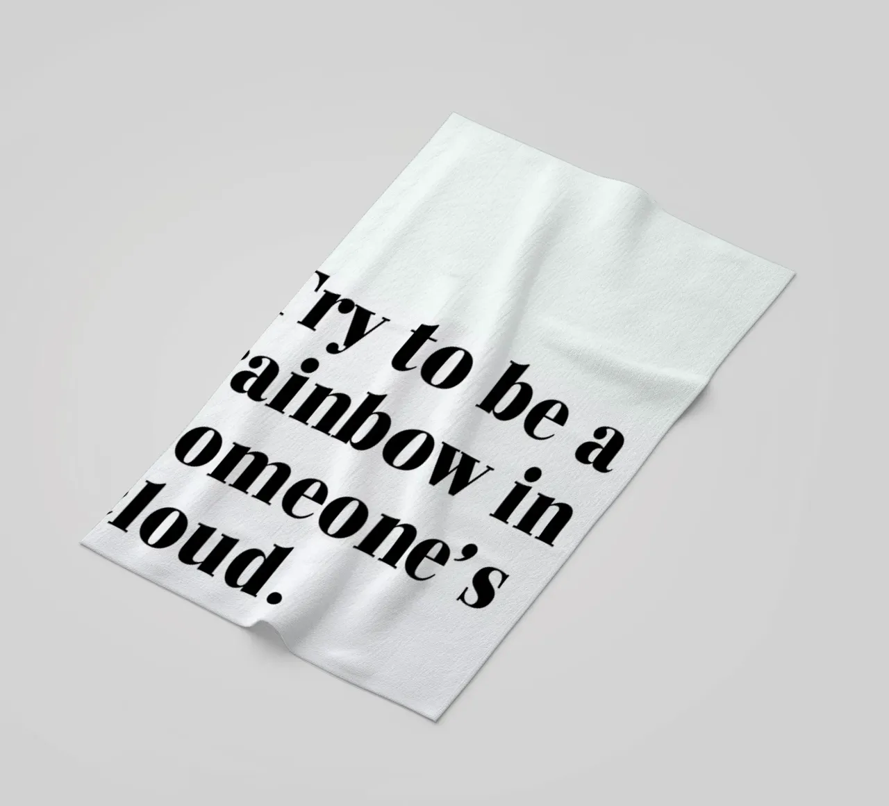 Rainbow telo mare da typed