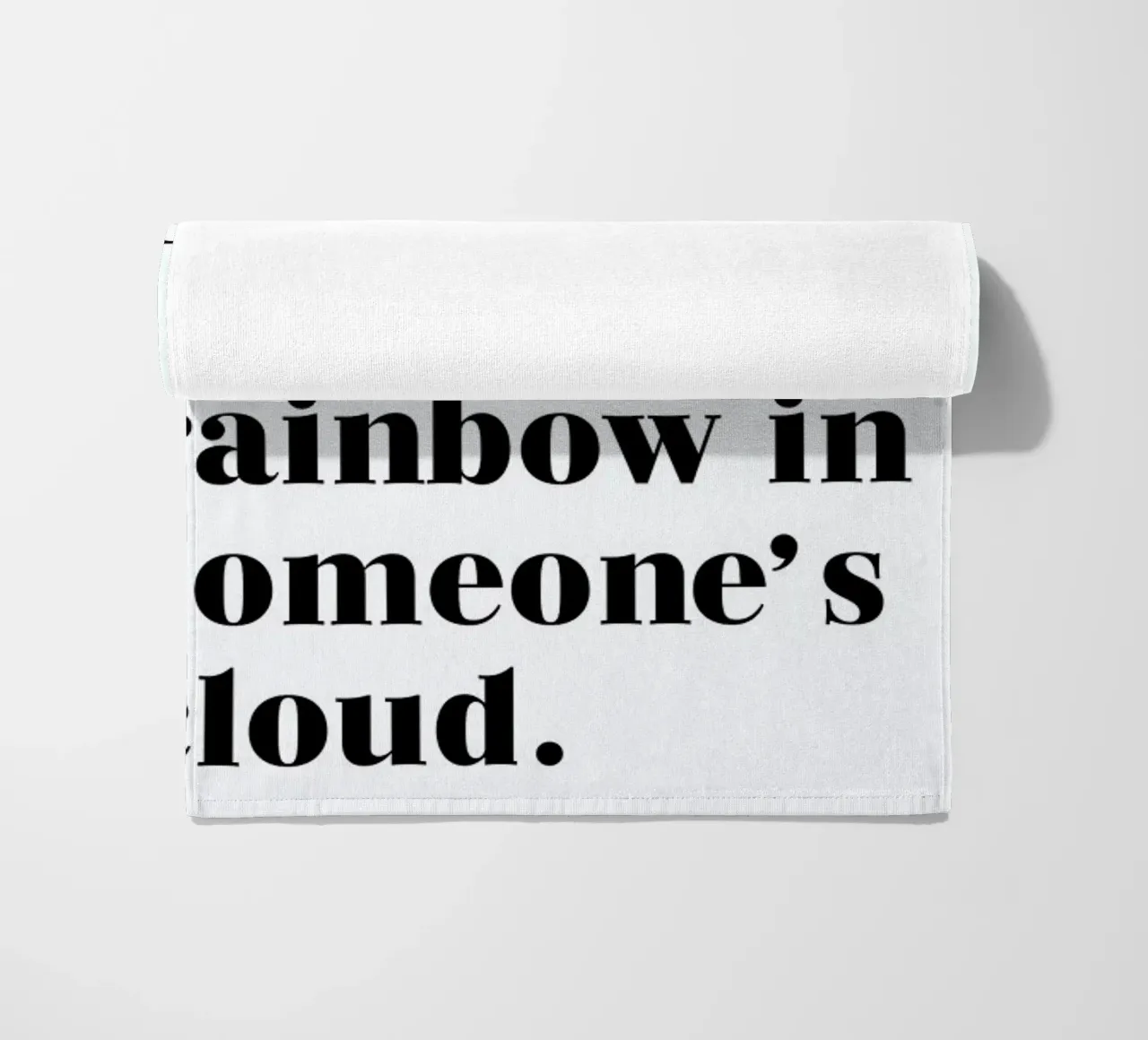 Rainbow telo mare da typed