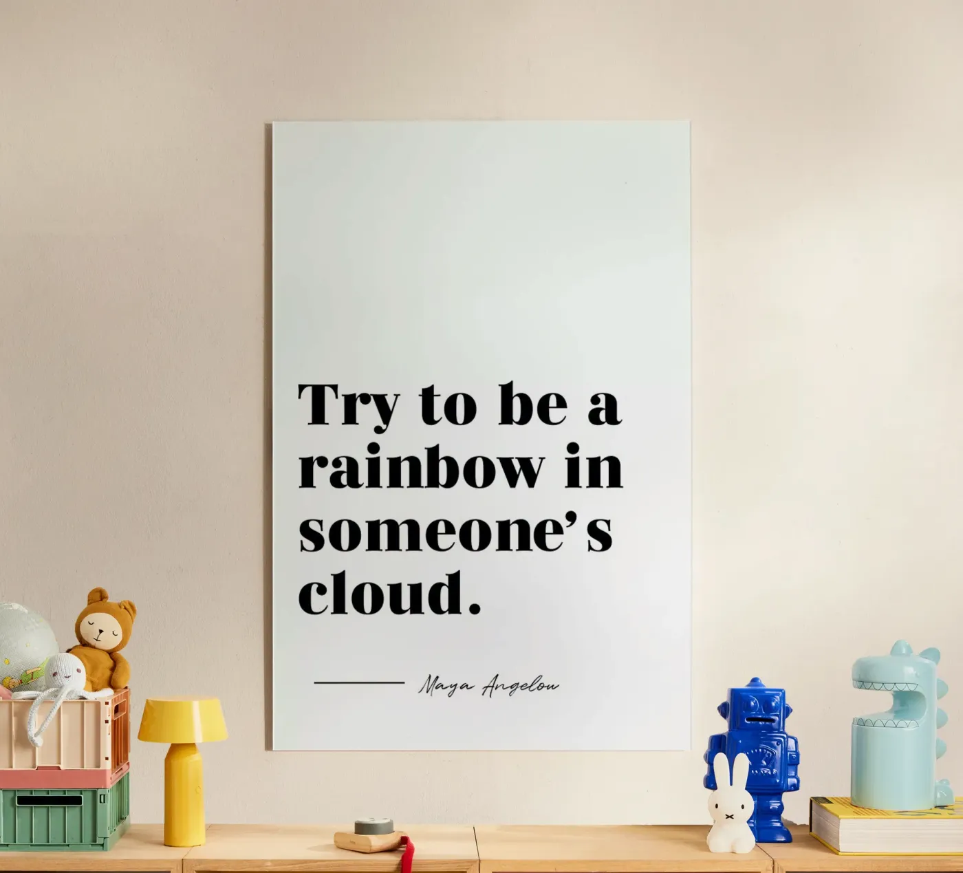 Rainbow plexiglas de typed