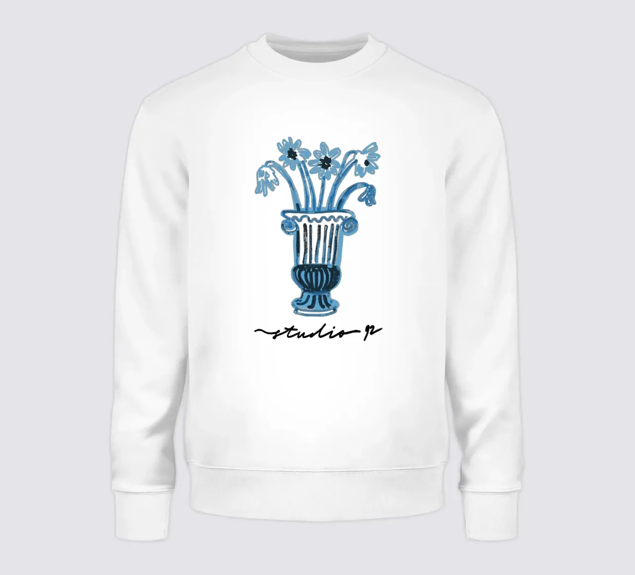 Blue Mood Botanical Studio 92 felpa da Studio Mooodz