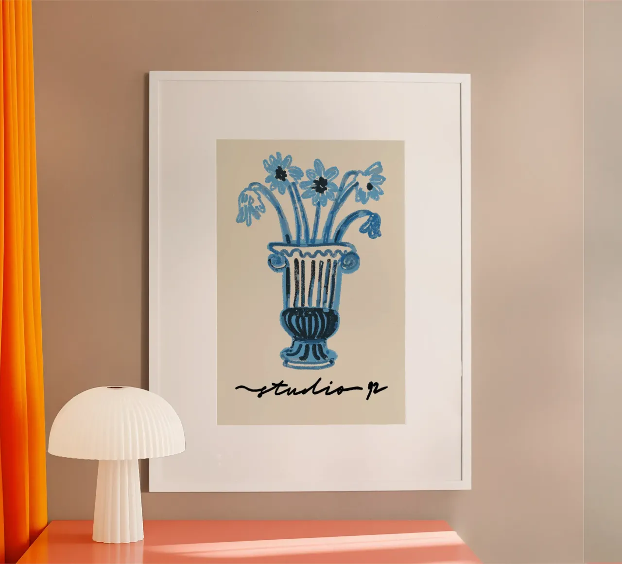 Blue Mood Botanical Studio 92 poster da Studio Mooodz