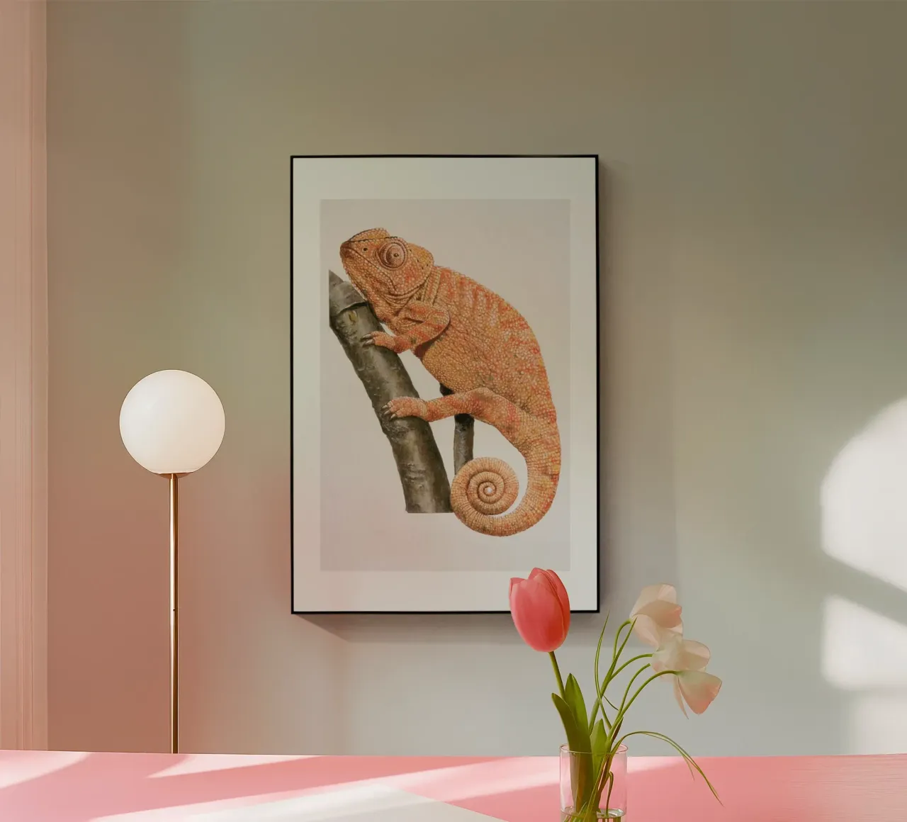 Chamaeleon acrylic glass by Flora & Fauna