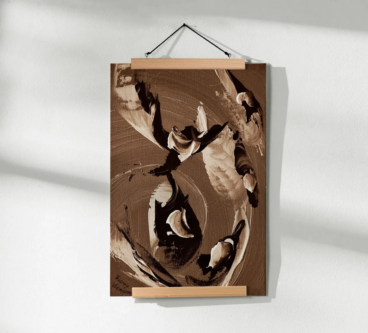 SEPIA 43 poster by Thierry Vobmann Abstract painting