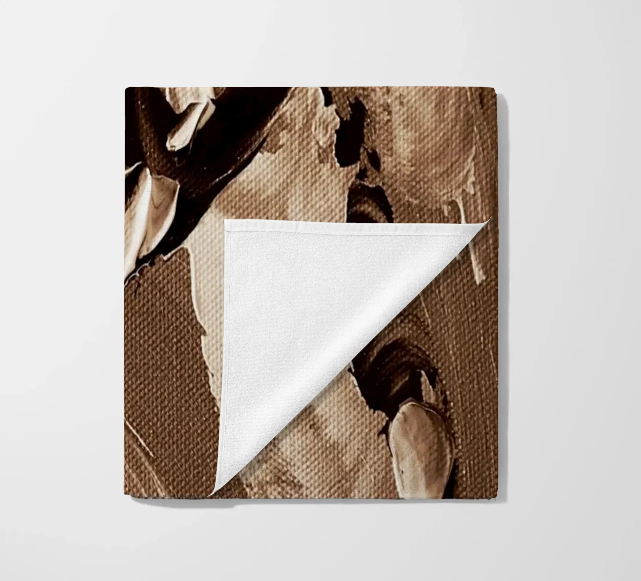 SEPIA 43 beach towel by Thierry Vobmann Abstract painting