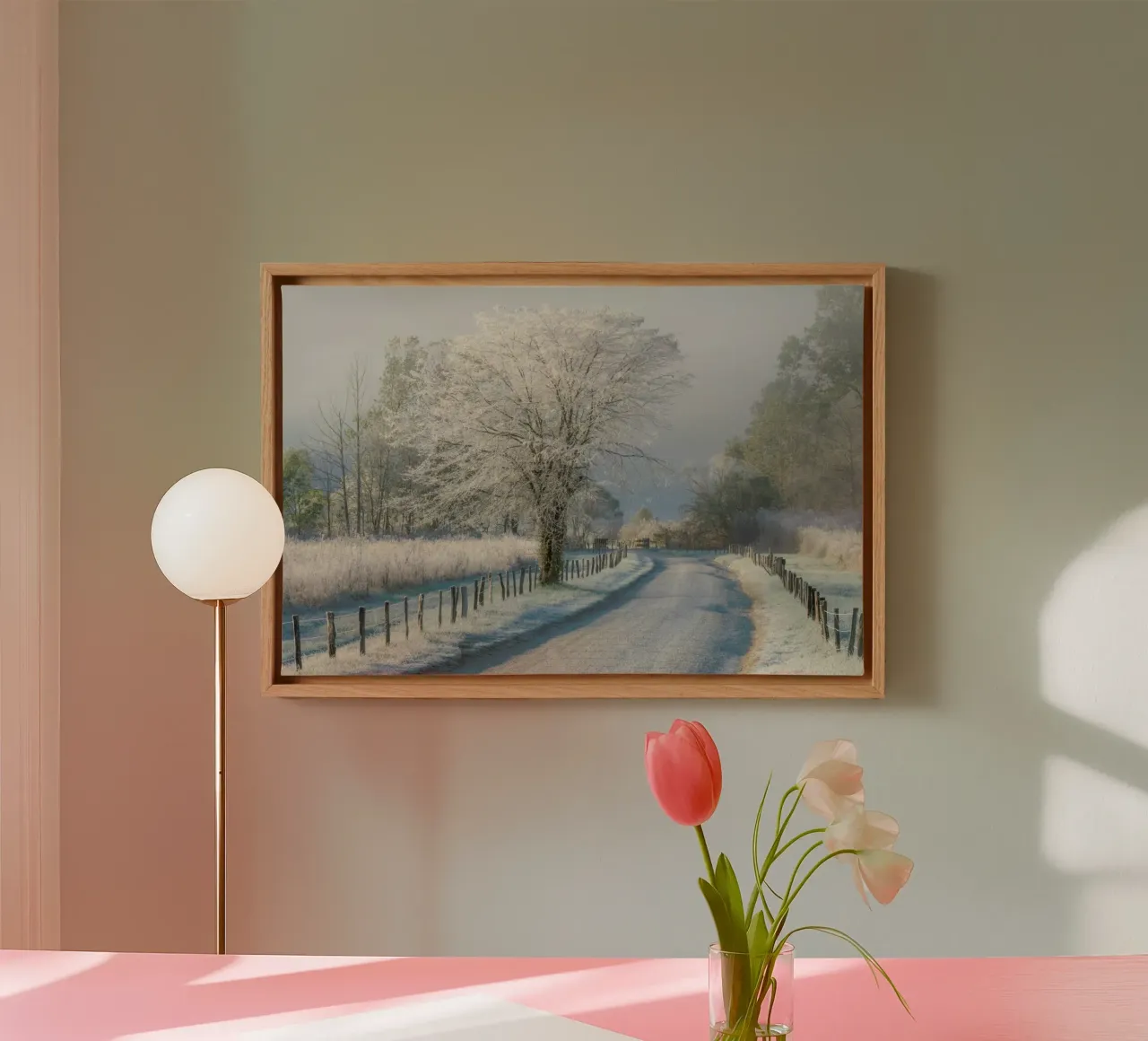 A Frosty Morning - Chris Moore tela con Cornice a cassetta da Pictufy