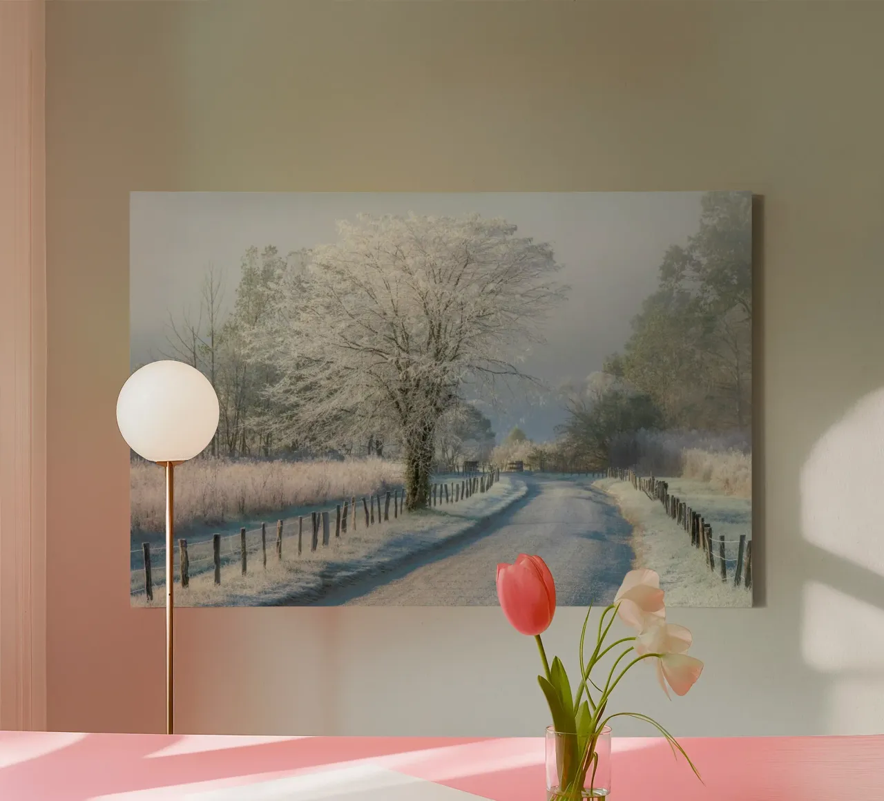 A Frosty Morning - Chris Moore tela con Cornice a cassetta da Pictufy
