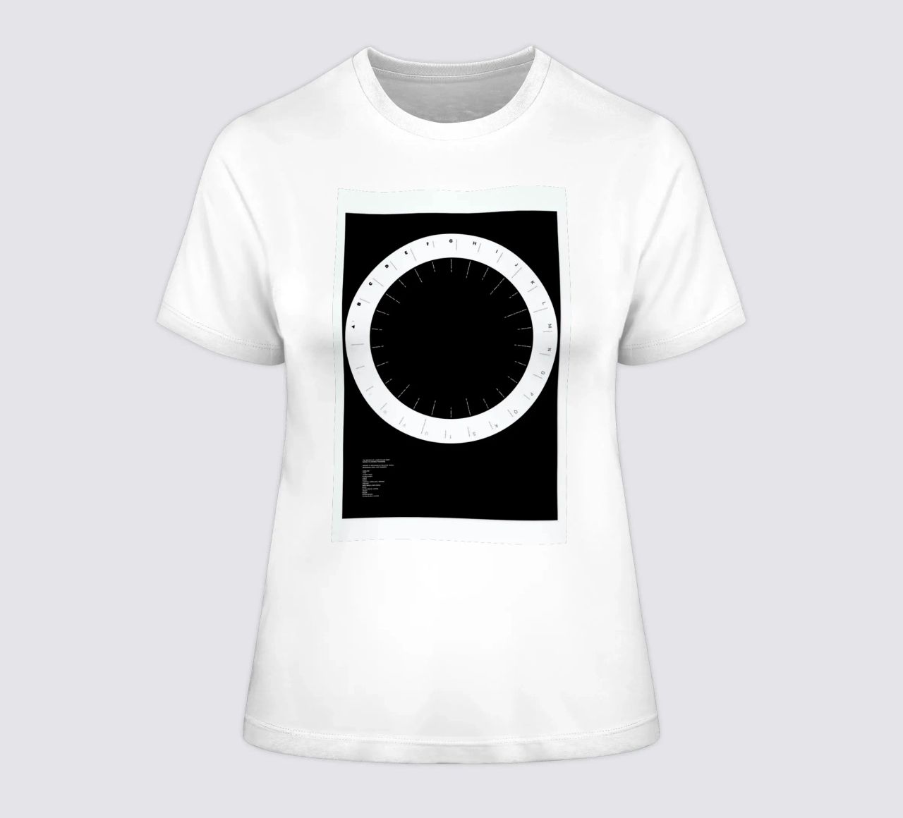 Width Classification t-shirt da donna da Marcin Plonka