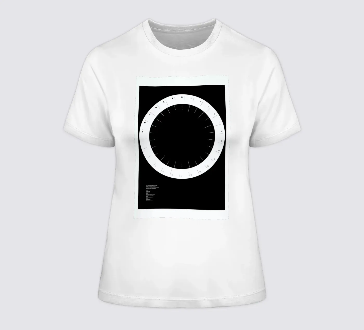 Width Classification dames t-shirt getailleerd van Marcin Plonka