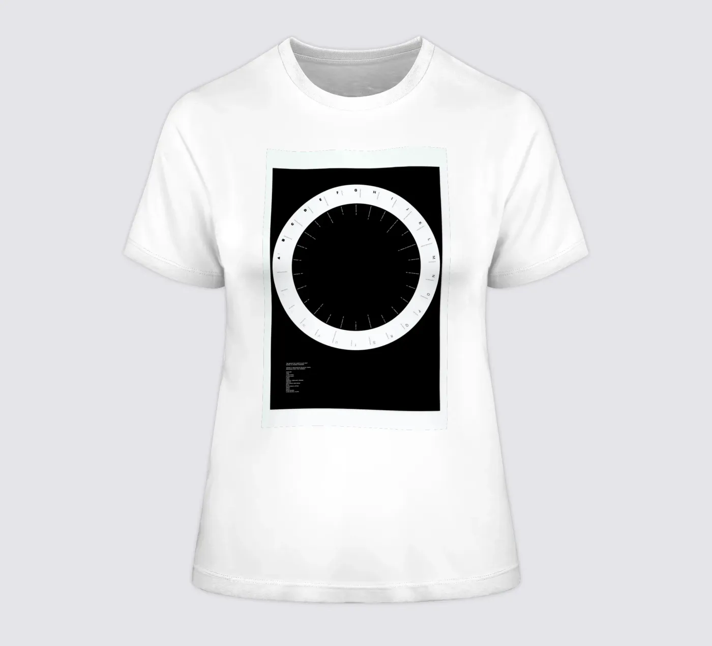 Width Classification dames t-shirt getailleerd van Marcin Plonka