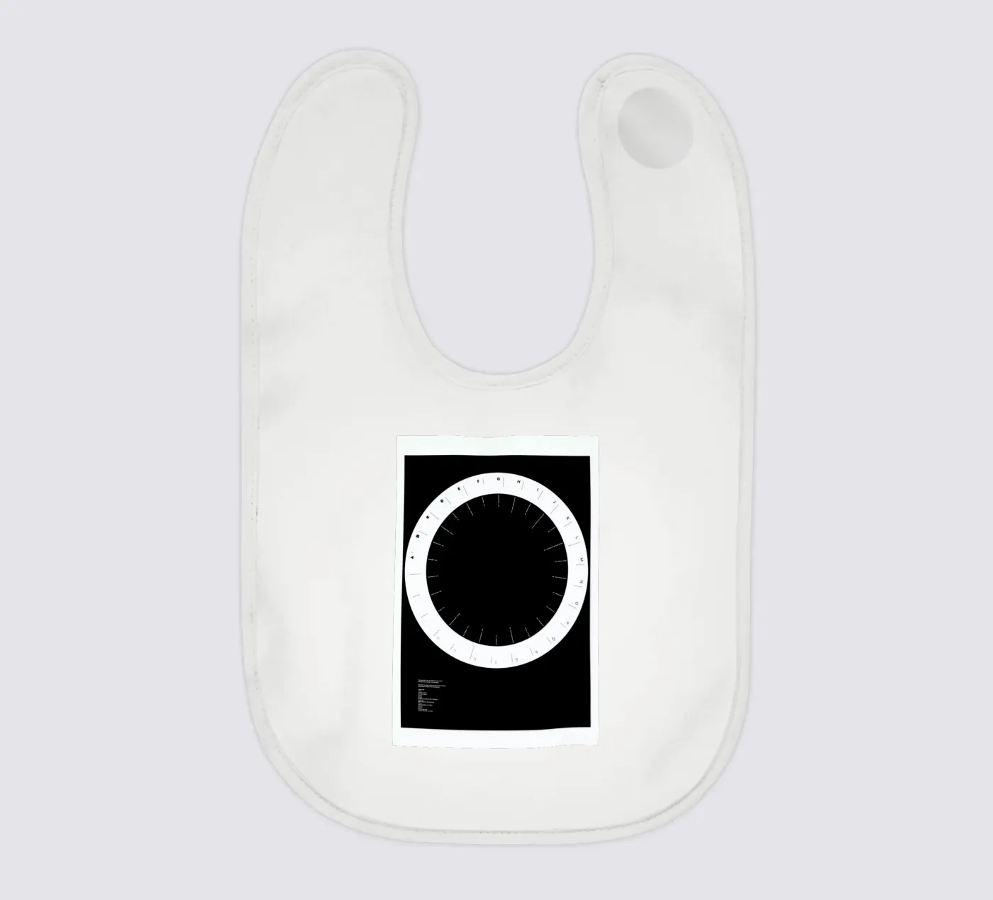 Width Classification baby bib by Marcin Plonka
