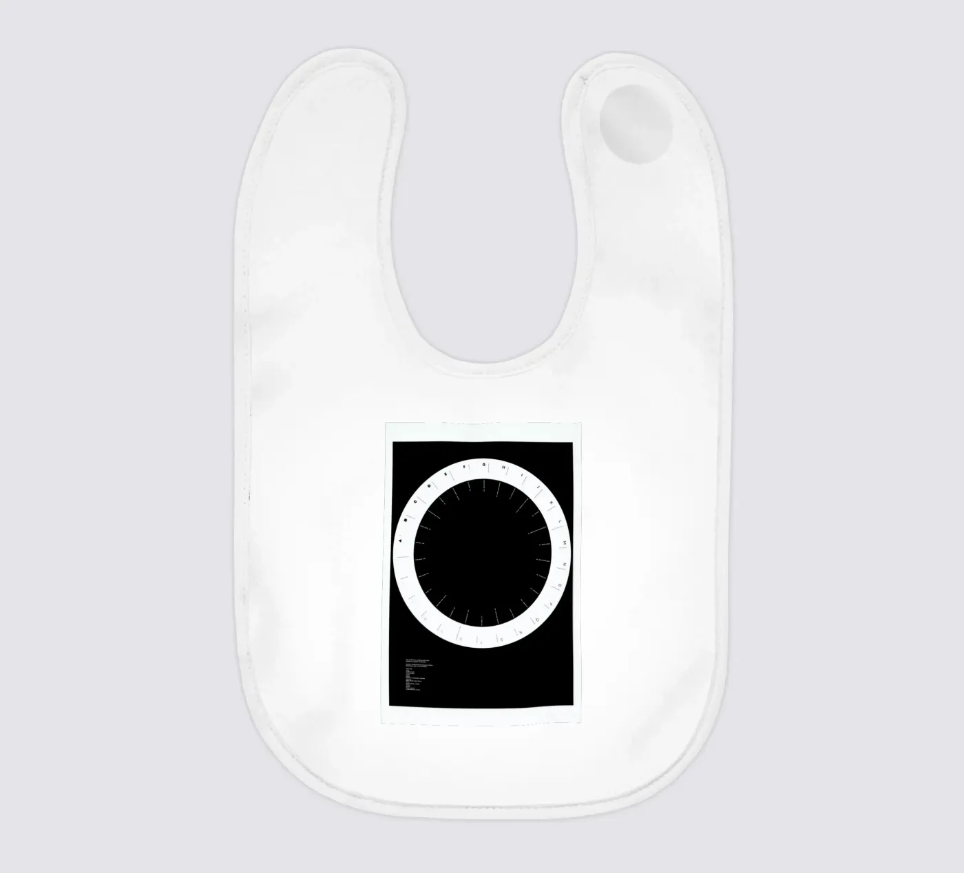 Width Classification baby bib by Marcin Plonka