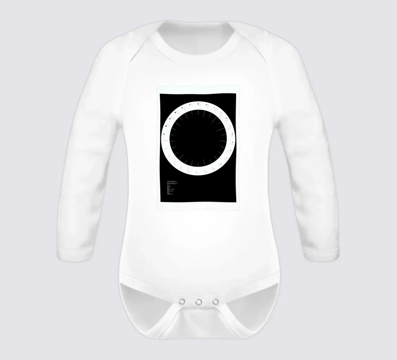 Width Classification long-sleeve baby romper by Marcin Plonka