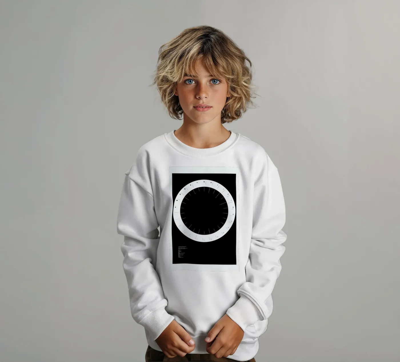 Width Classification Kinder Sweatshirt von Marcin Plonka