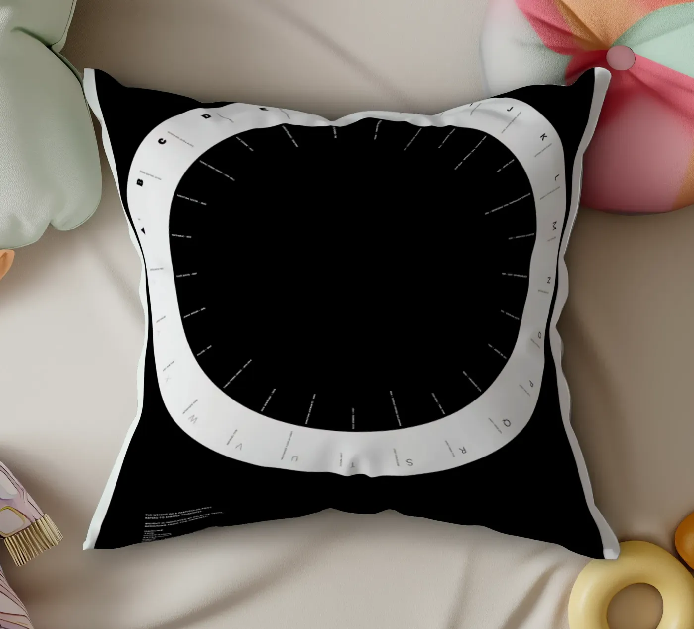 Width Classification coussin de Marcin Plonka