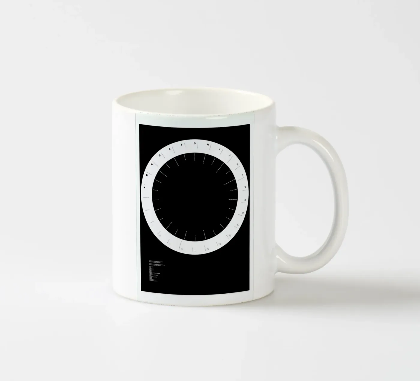 Width Classification ceramic mug by Marcin Plonka