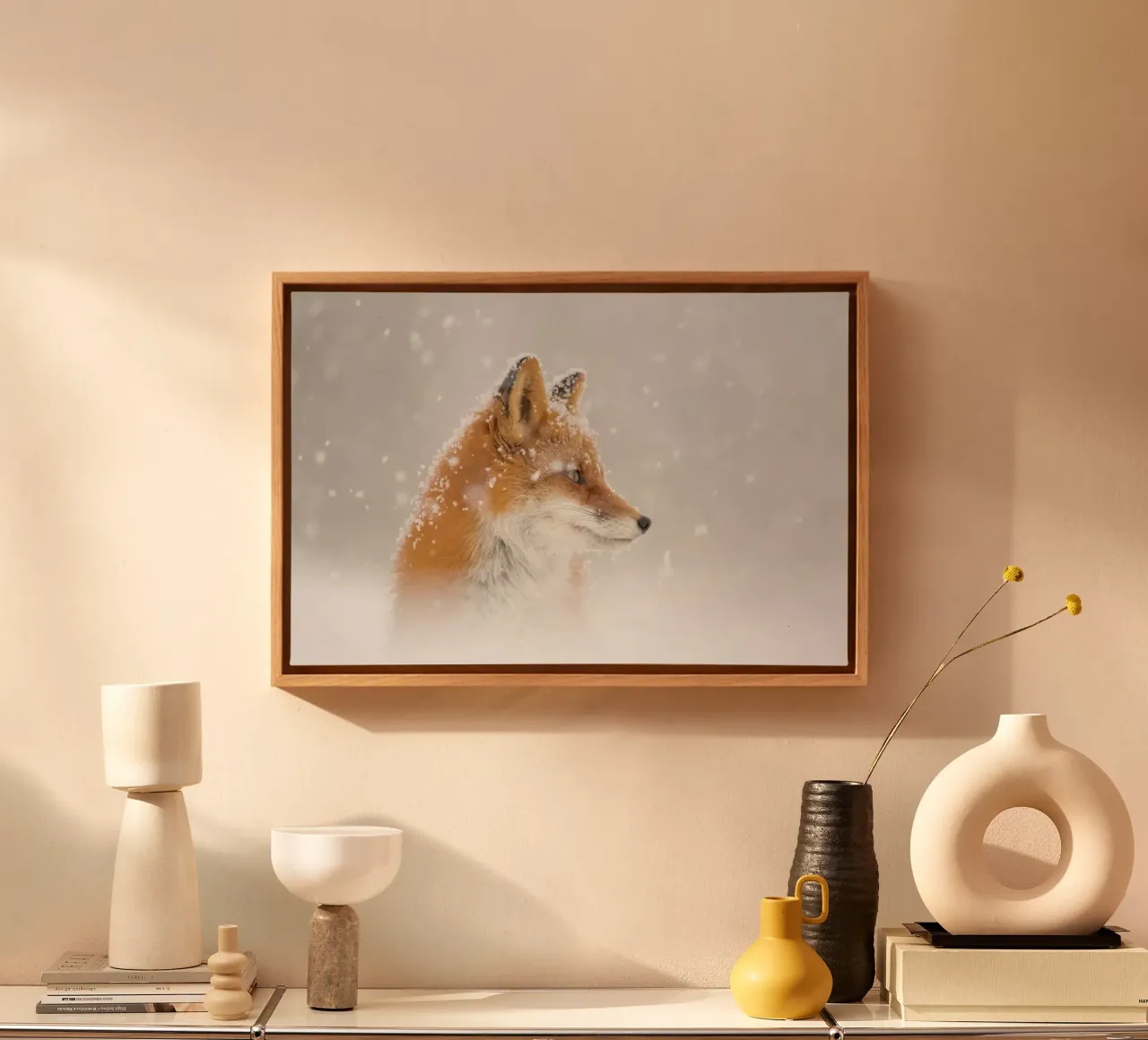 Snow is fallinga - Denis Budkov tela con Cornice a cassetta da Pictufy