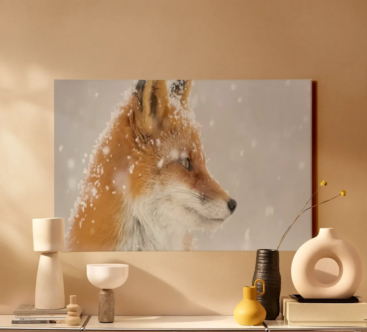 Snow is fallinga - Denis Budkov tela con Cornice a cassetta da Pictufy