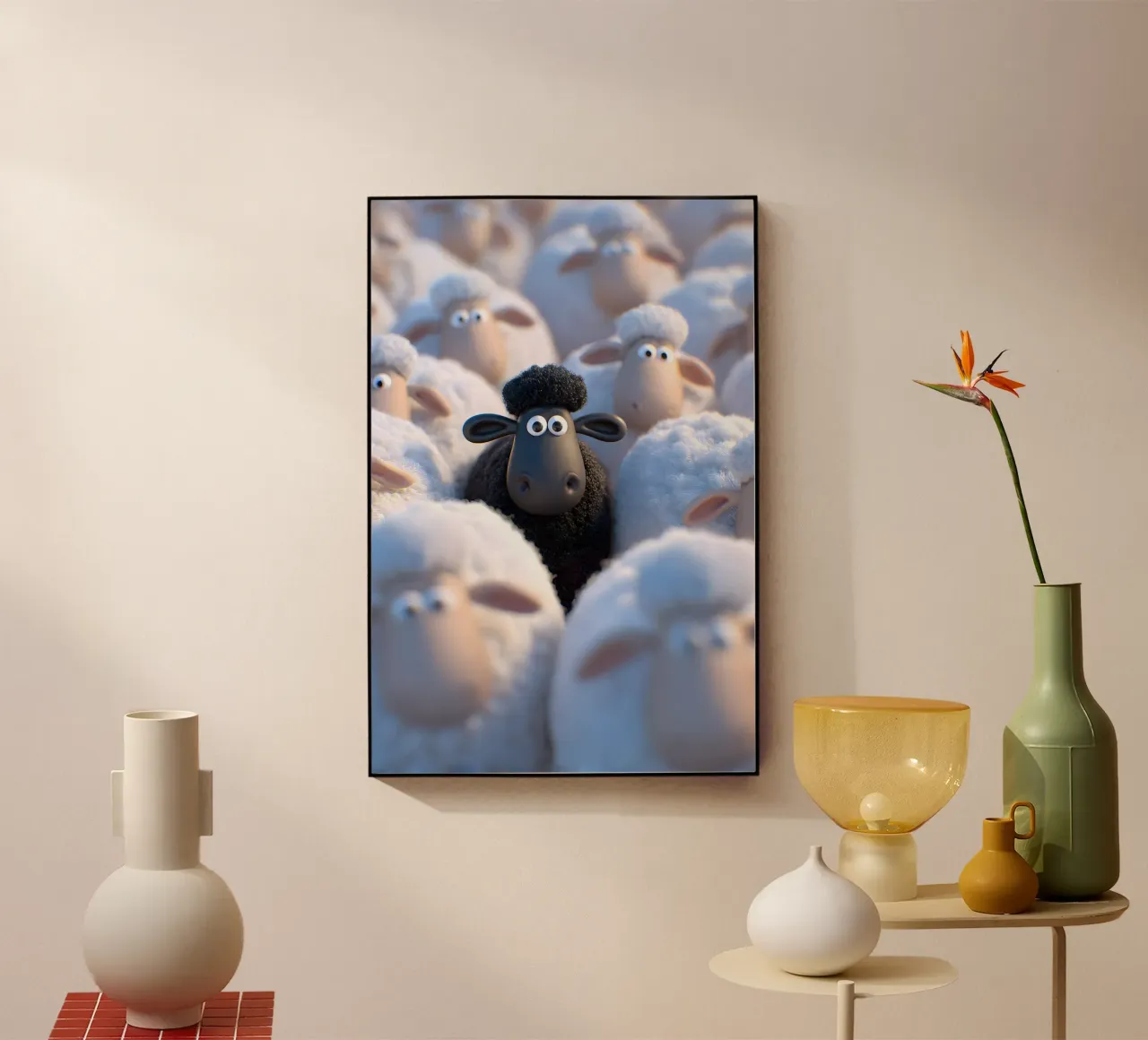 The black sheep acrylic glass by M-Ulrich-Digital Art