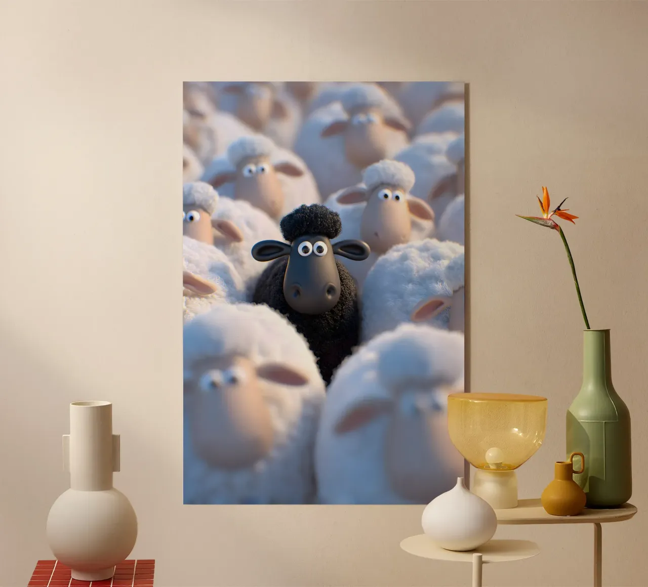 The black sheep acrylic glass by M-Ulrich-Digital Art