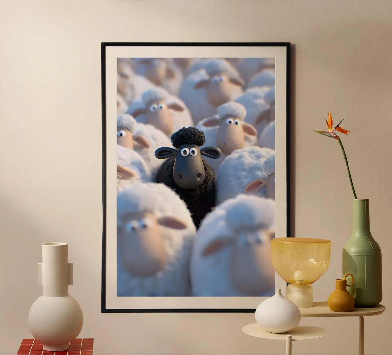 La pecora nera poster da M-Ulrich-Digital Art