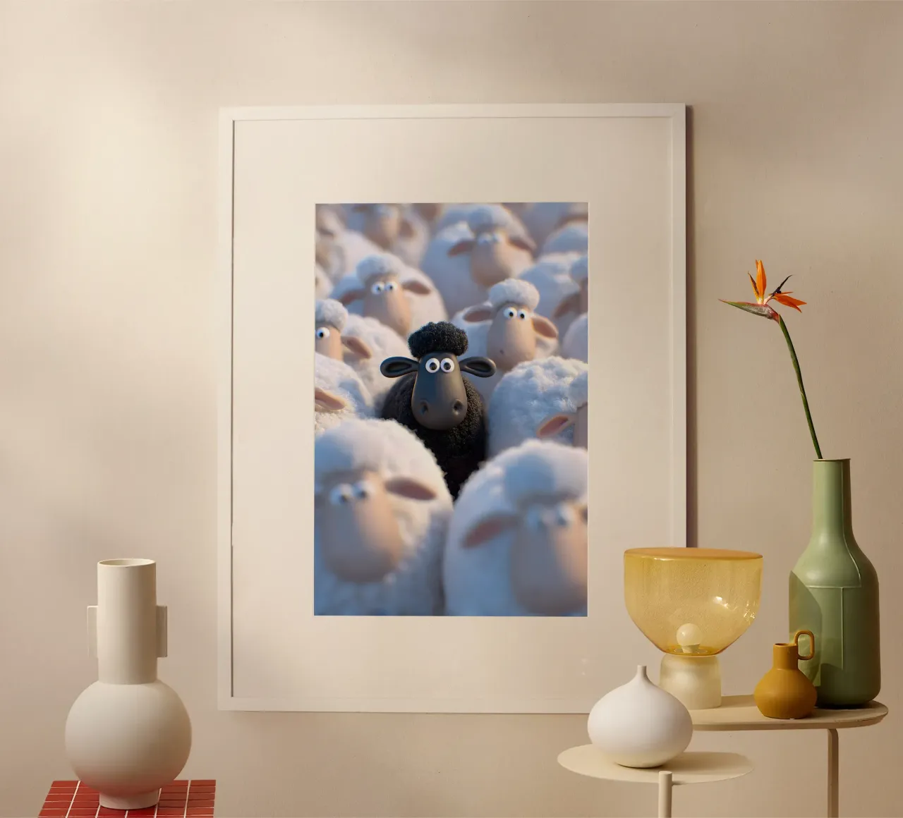 La pecora nera poster da M-Ulrich-Digital Art