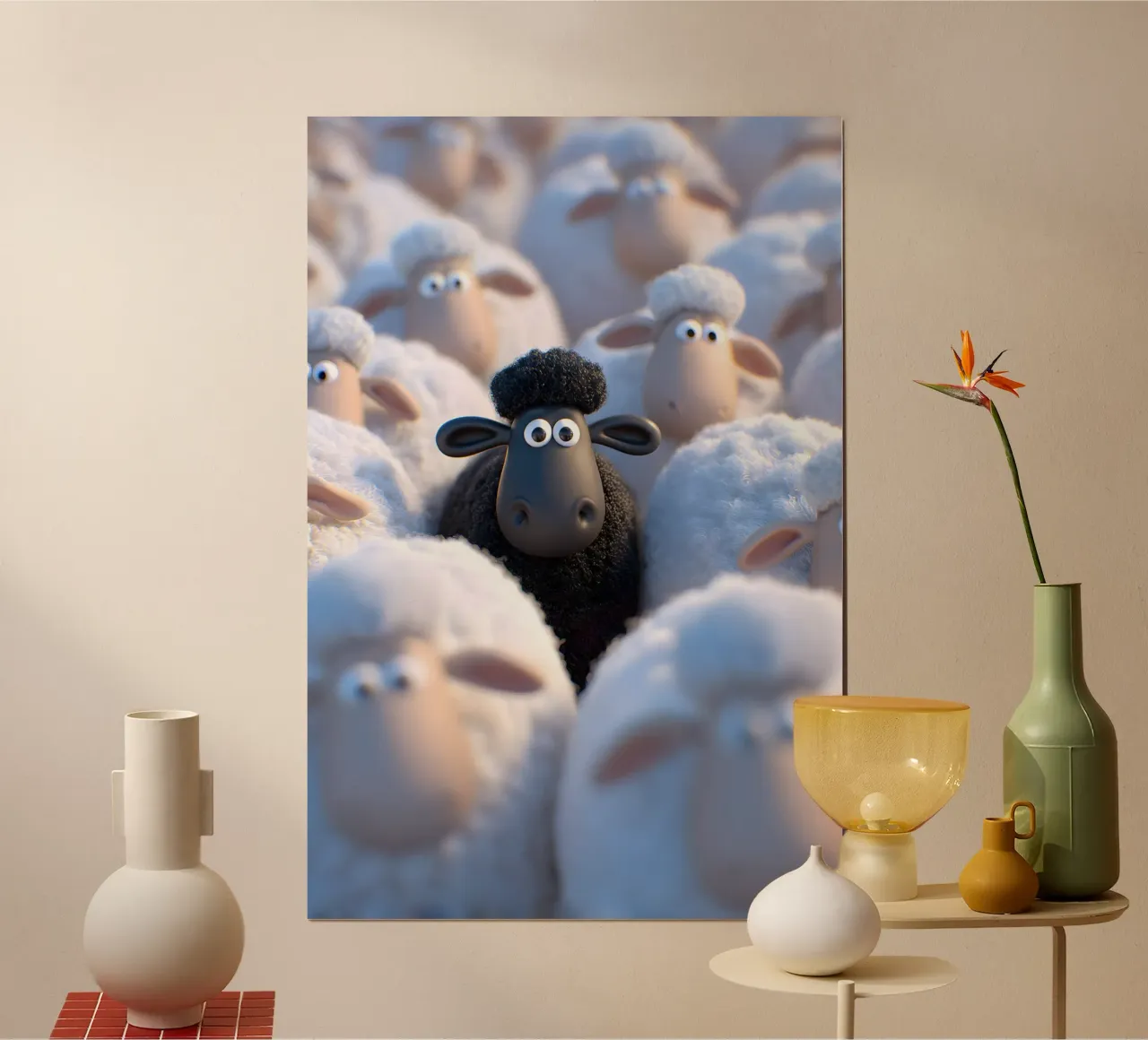 La pecora nera poster da M-Ulrich-Digital Art