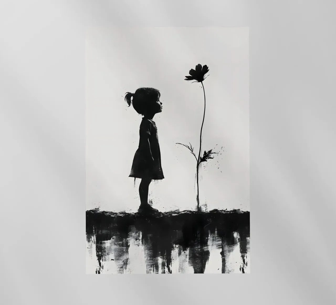 Ragazza e fiore pellicola backlit da M-Ulrich-Digital Art
