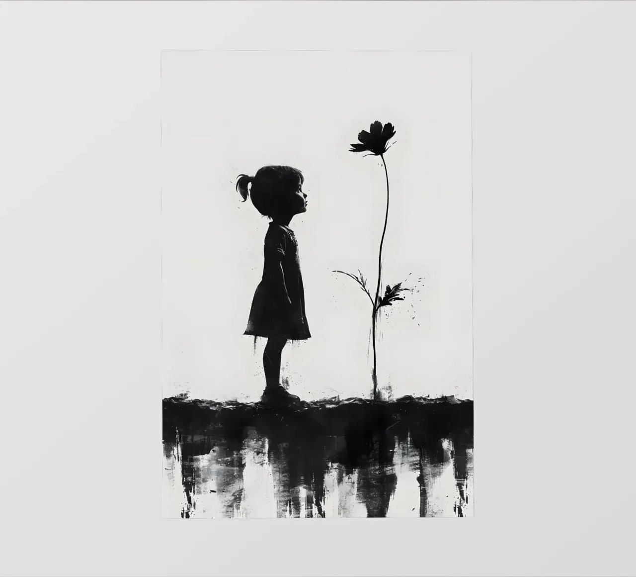 Ragazza e fiore pellicola backlit da M-Ulrich-Digital Art
