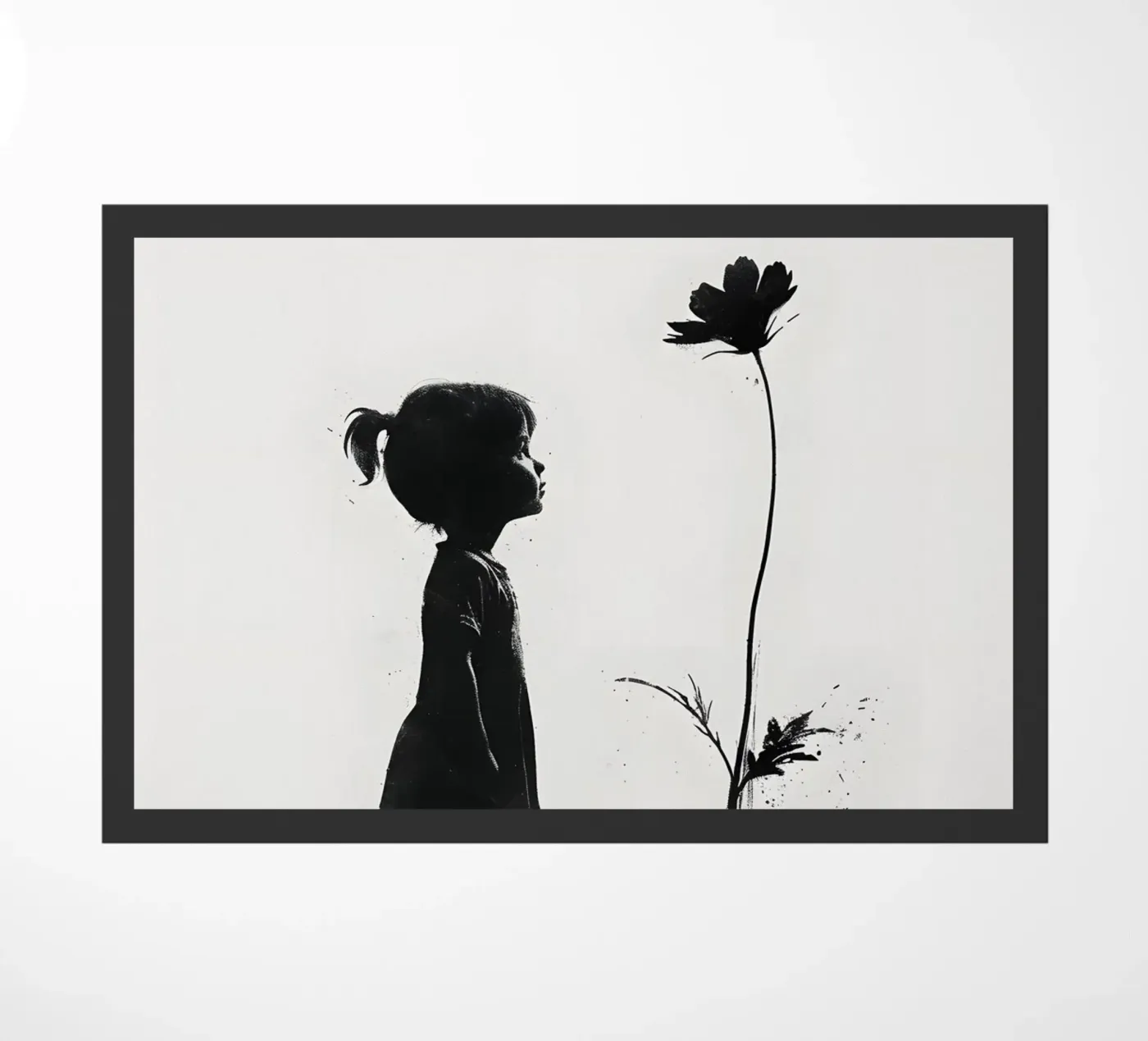 Girl and flower zerbino da M-Ulrich-Digital Art