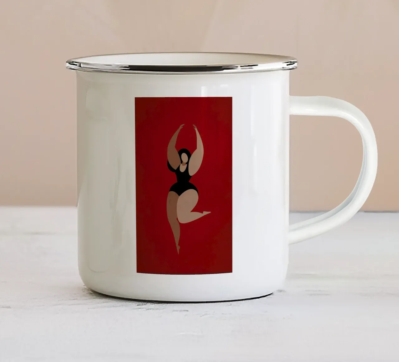 Feelin' Good tazza in smalto da Kubistika