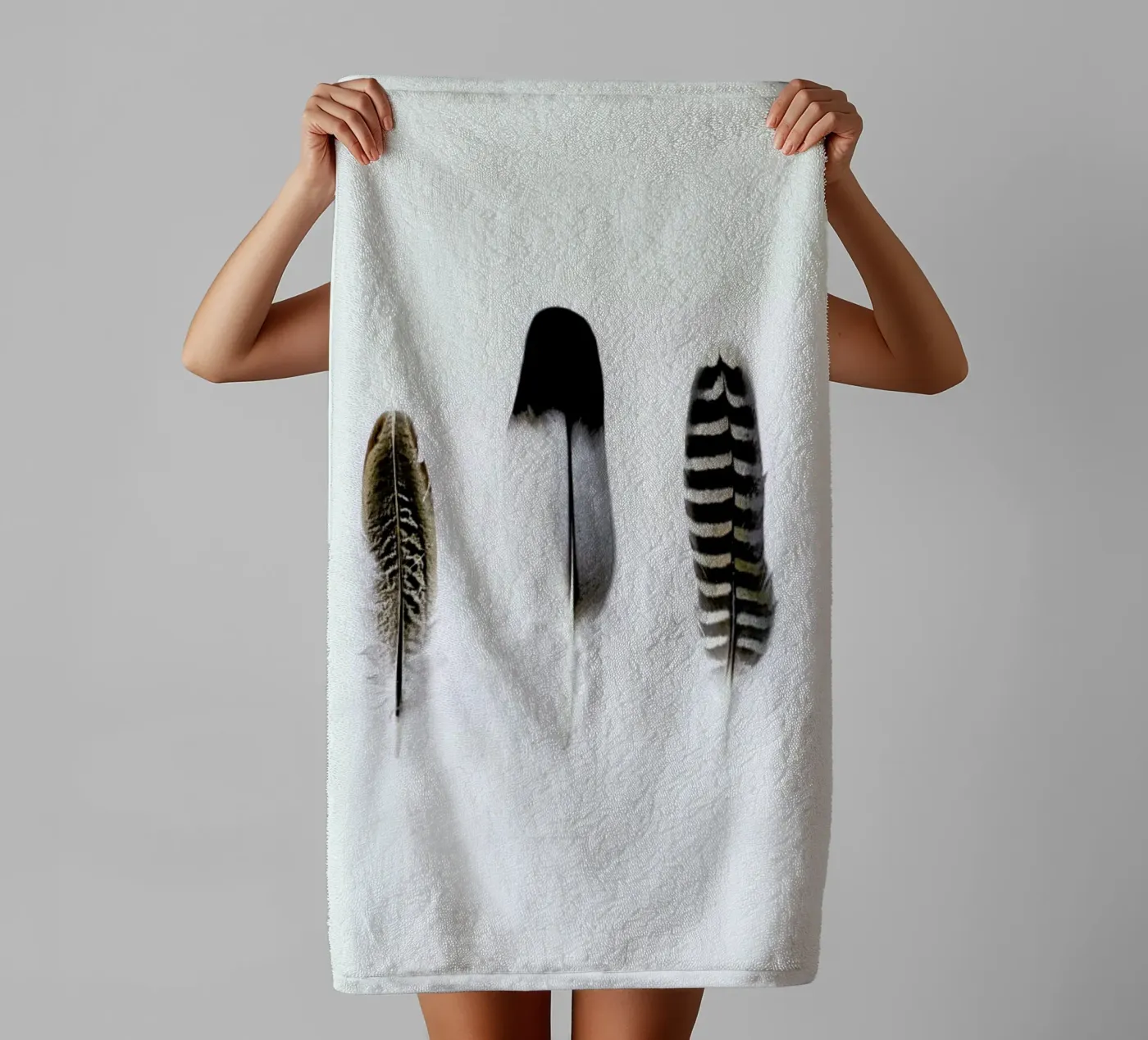 Spirits III towel by Victoria Frost