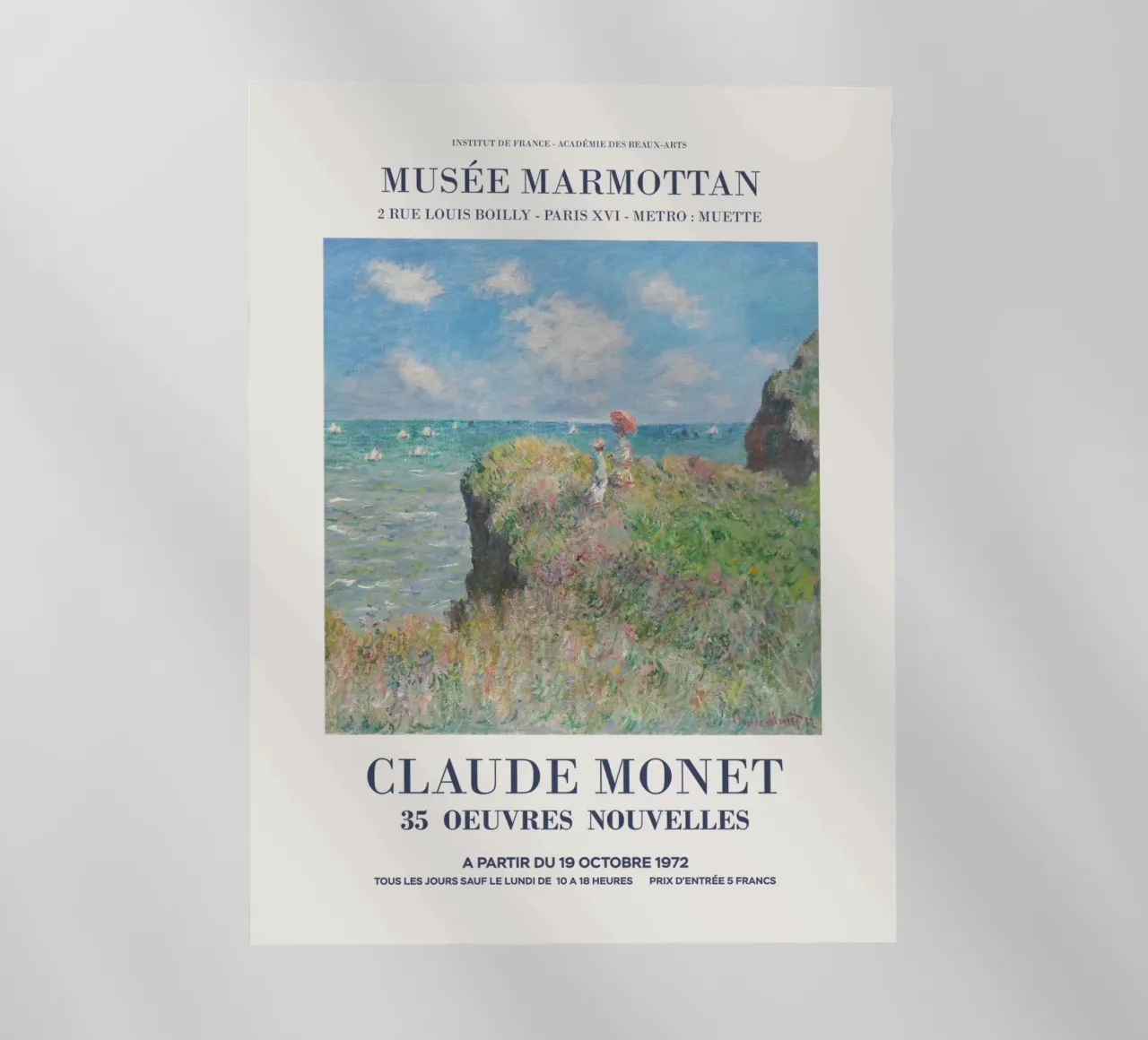 Mostra d'arte su Monet pellicola backlit da Vintagrafica