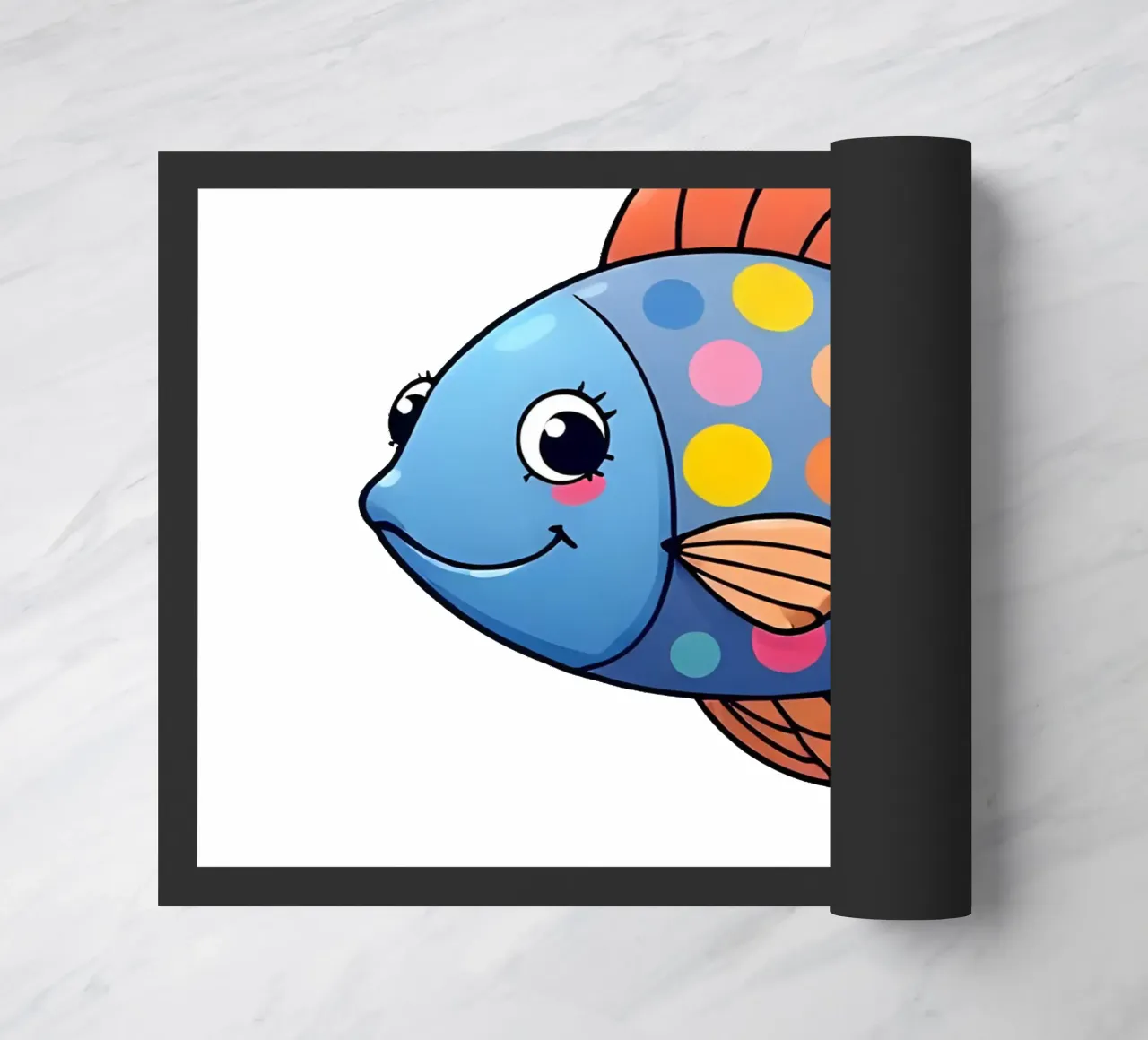 Vis_3a deurmat van Tierisch bunt by LK