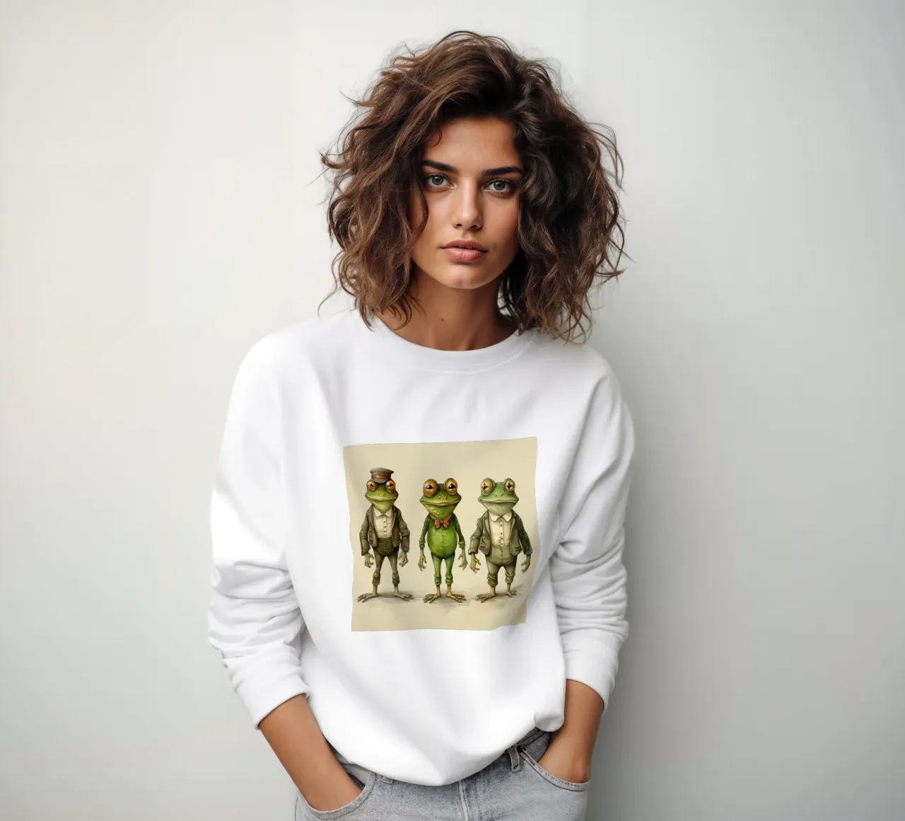 Pandilla de ranas retro sudadera de Funny Animals